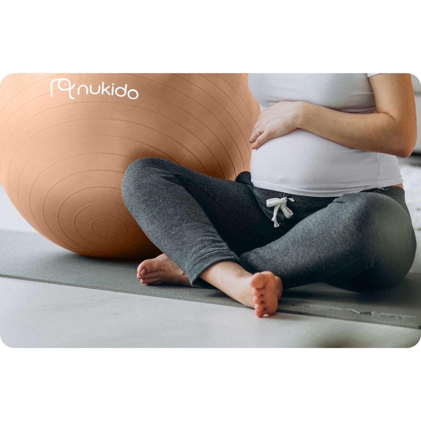 Pregnancy aerobics ball 65 cm NS-951 beige