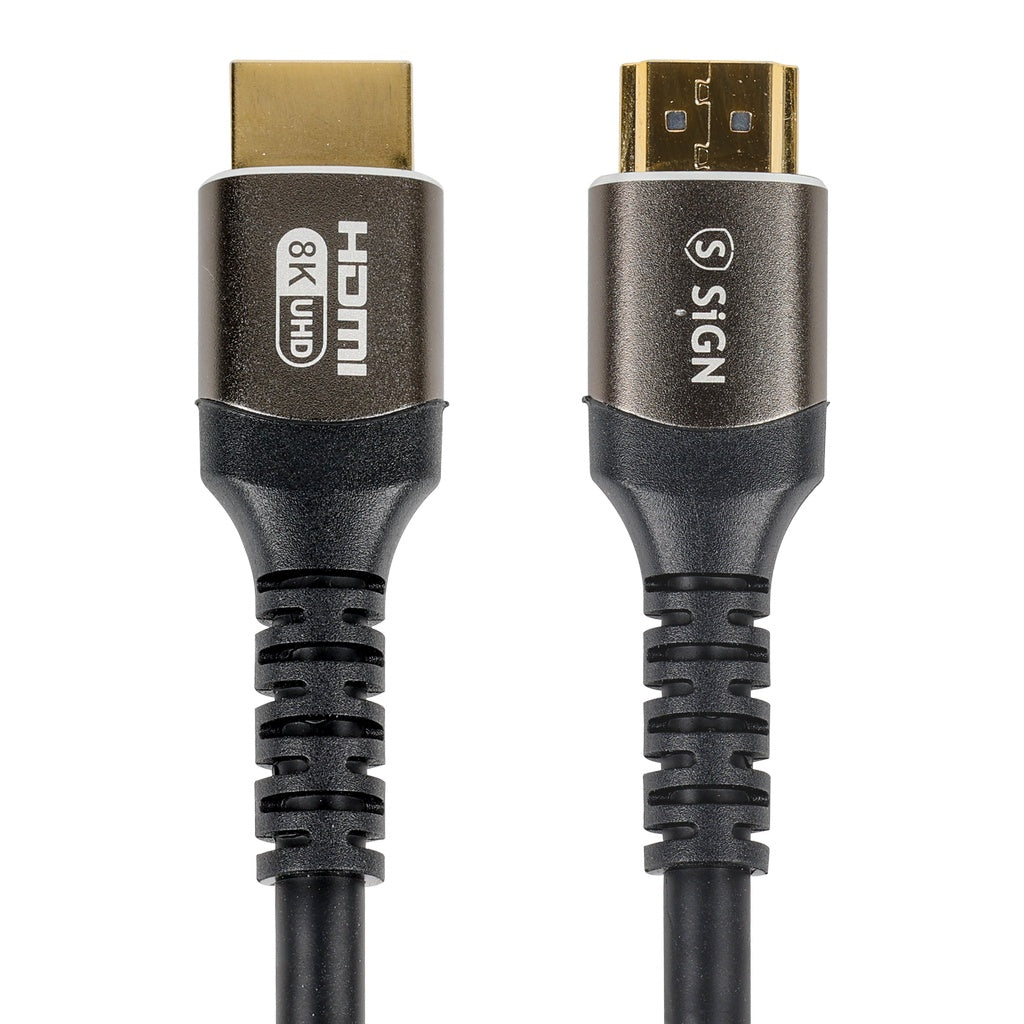Premium HDMI 2.1 Cable 8K, 0.5m - Black