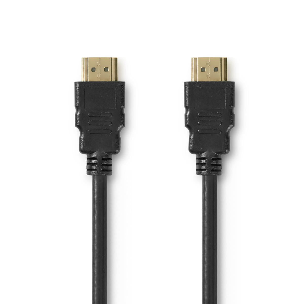 Premium High Speed HDMI™ Cable with Ethernet | HDMI™ Connector | HDMI™ Connector | 4K@60Hz | 18 Gbps | 1.00 m | Round | PVC | Black | Plastic bag