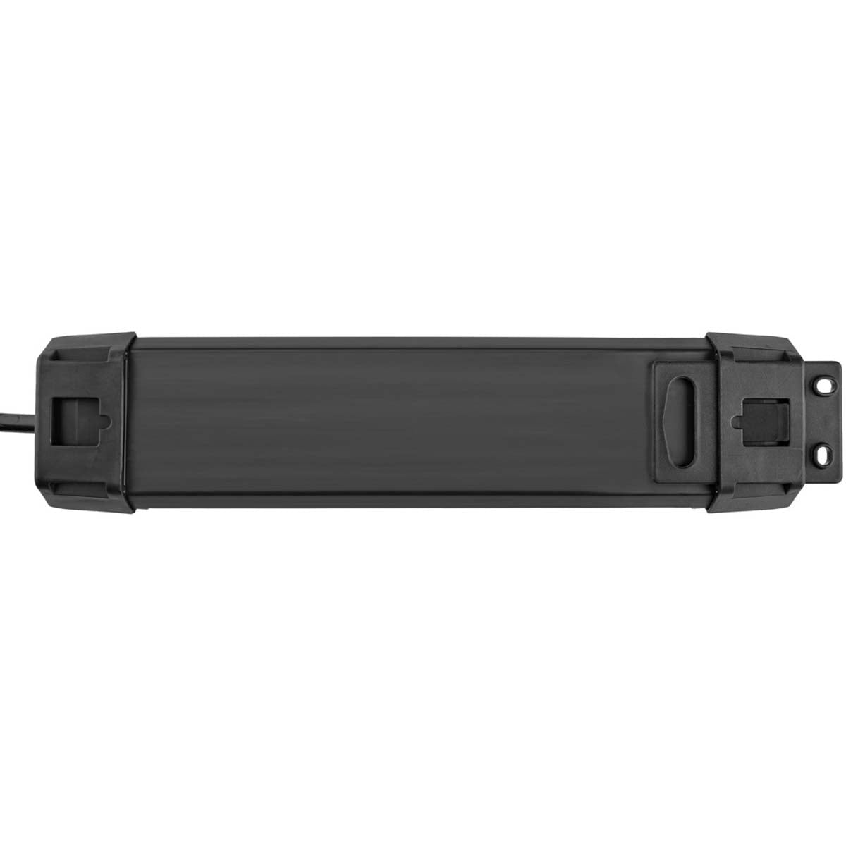 Premium-Line socket strip with 4 sockets (1.8 m cable, with switch, Made in Germany) black TYPE F