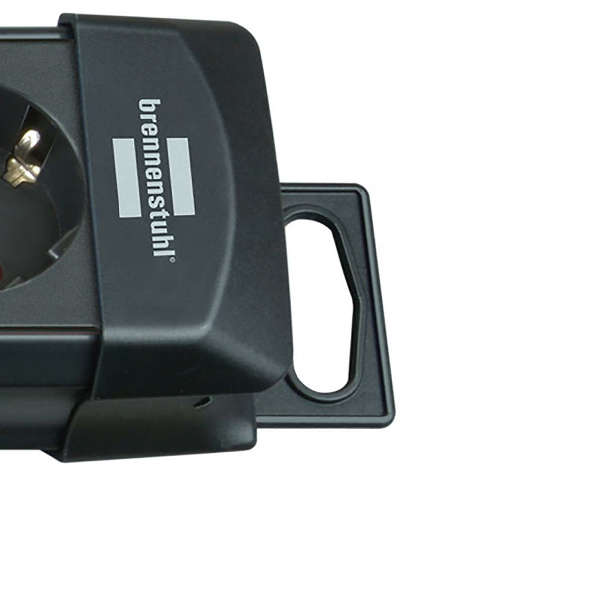 Premium-Line socket strip with 4 sockets (1.8 m cable, with switch, Made in Germany) black TYPE F