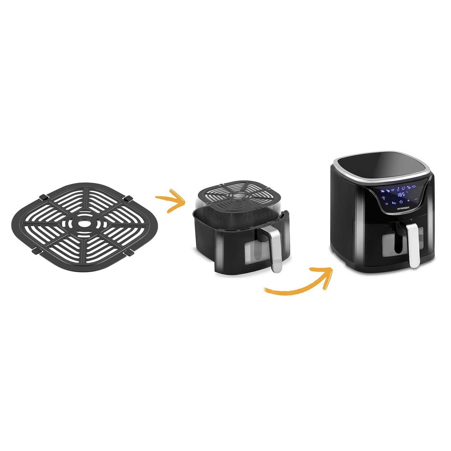 Premium Stainless Basket for Air Fryer BD-652