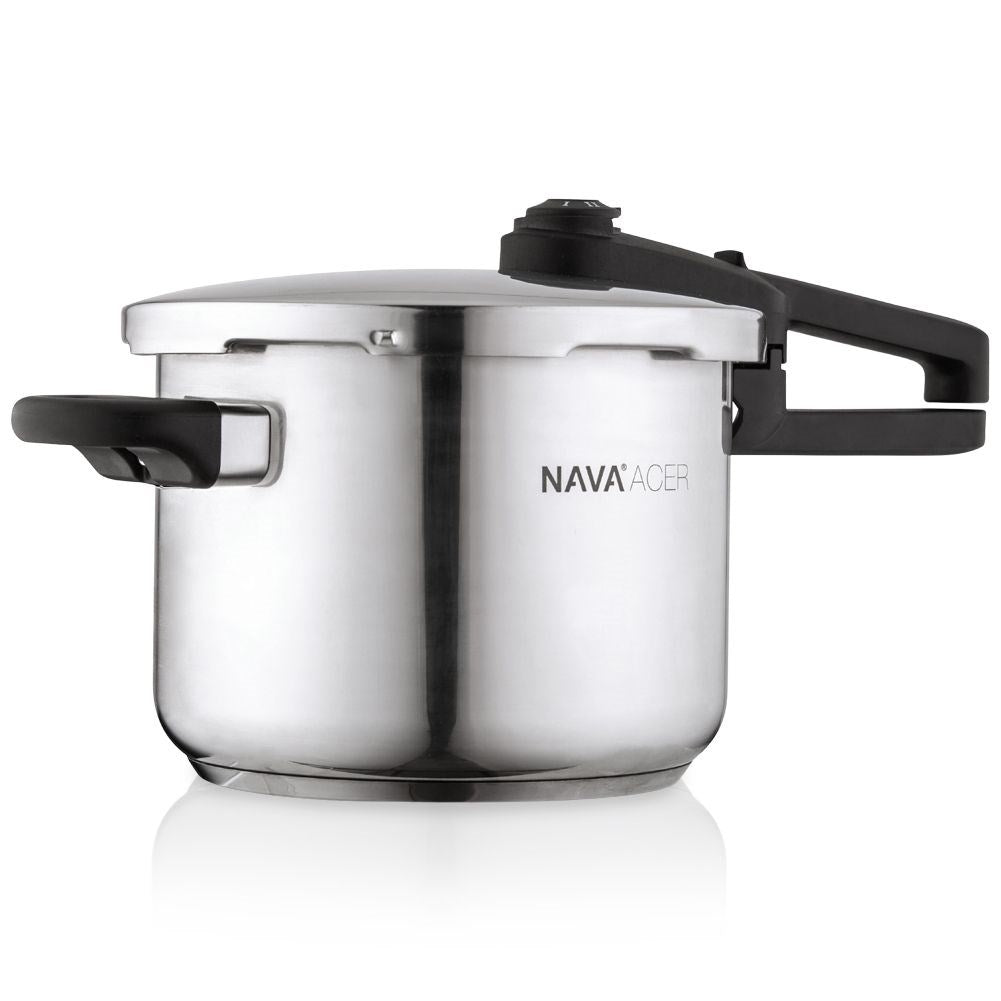Pressure cooker in stainless steel, 6 litres, quick cooking