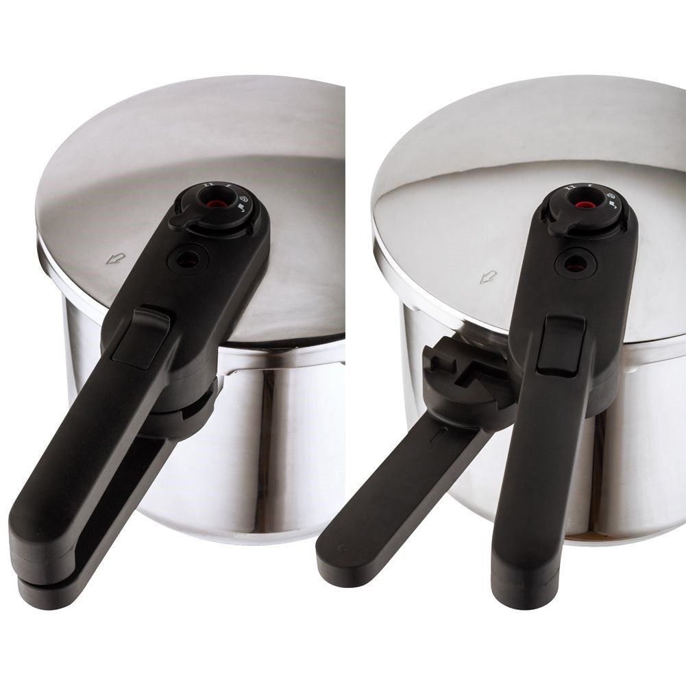 Pressure cooker in stainless steel, 6 litres, quick cooking