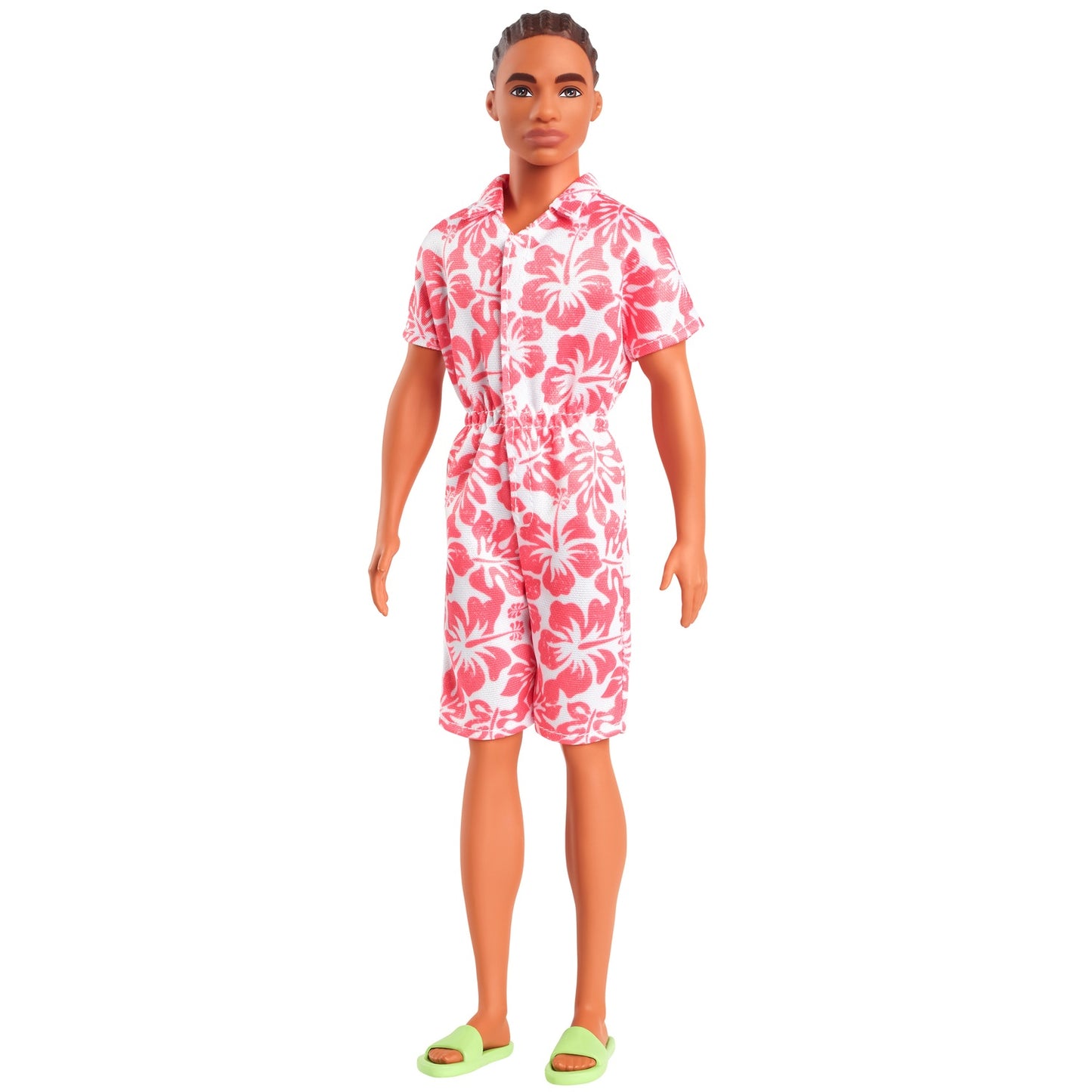 Ken Fashionista Doll, Floral Boiler Suit & Flip-Flops