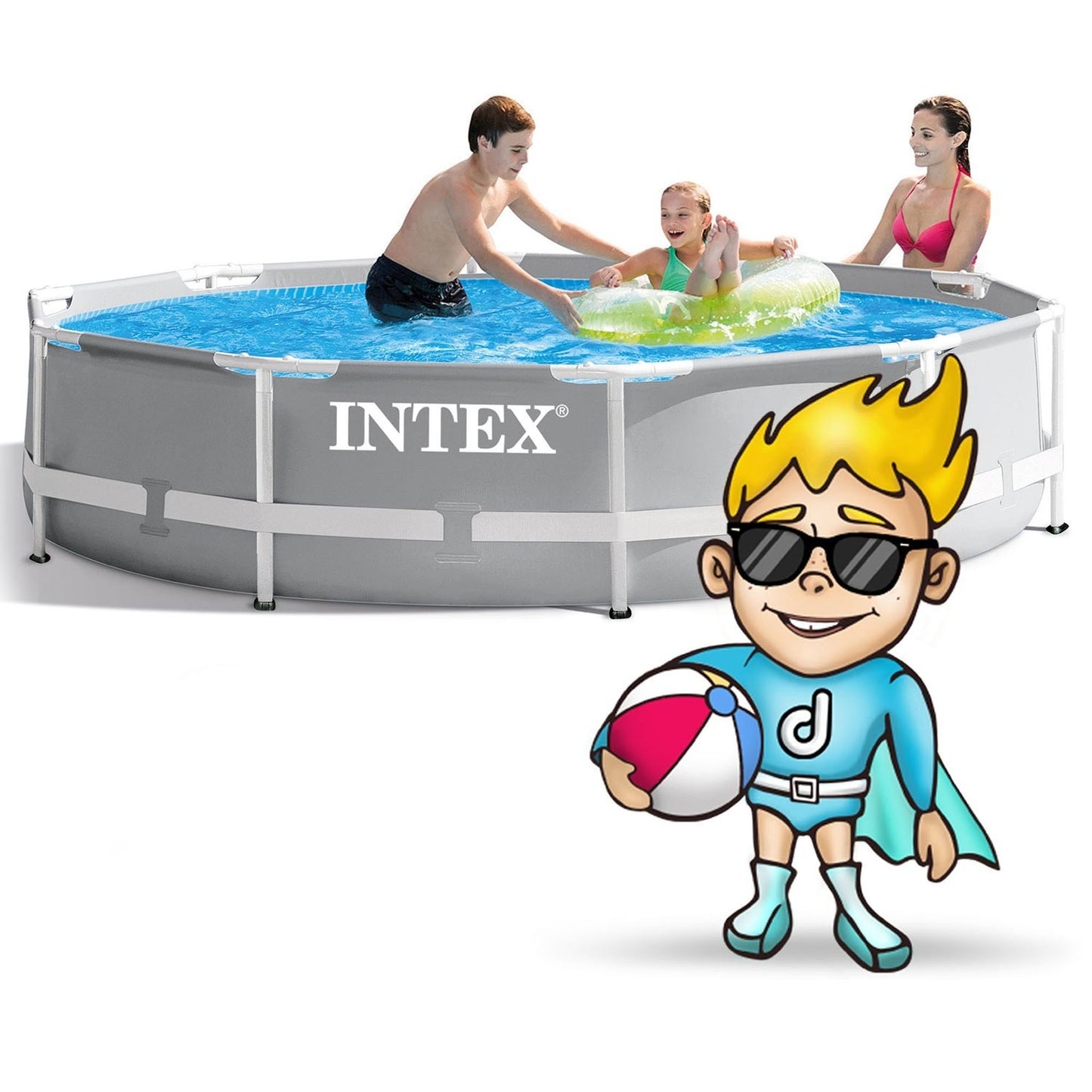 Prism Frame frame garden pool 305 x 76 cm 6in1 INTEX 26700