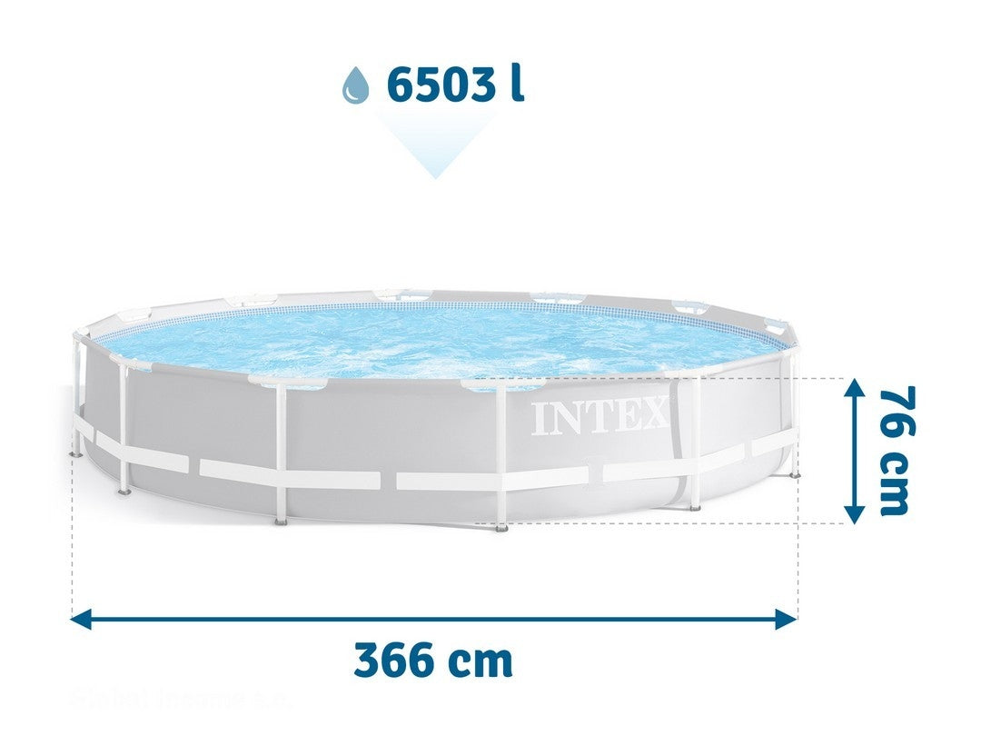Prism Frame frame garden pool 366 x 76 cm 9in1 INTEX 26712