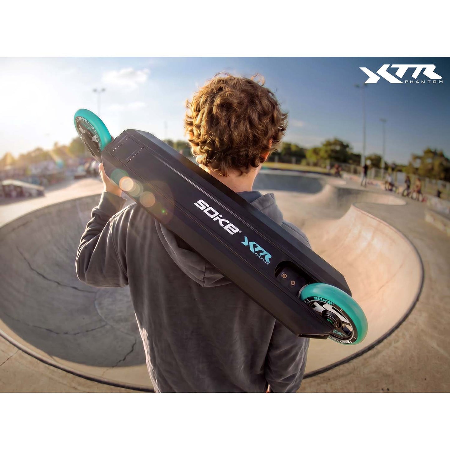 Pro Stunt Scooter, Turquoise, 110mm Wheels