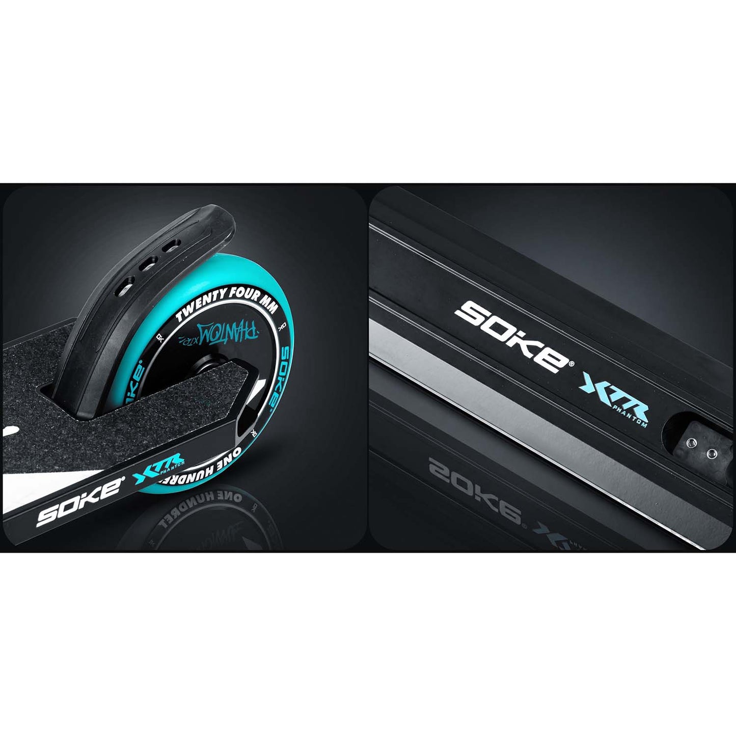 Pro Stunt Scooter, Turquoise, 110mm Wheels