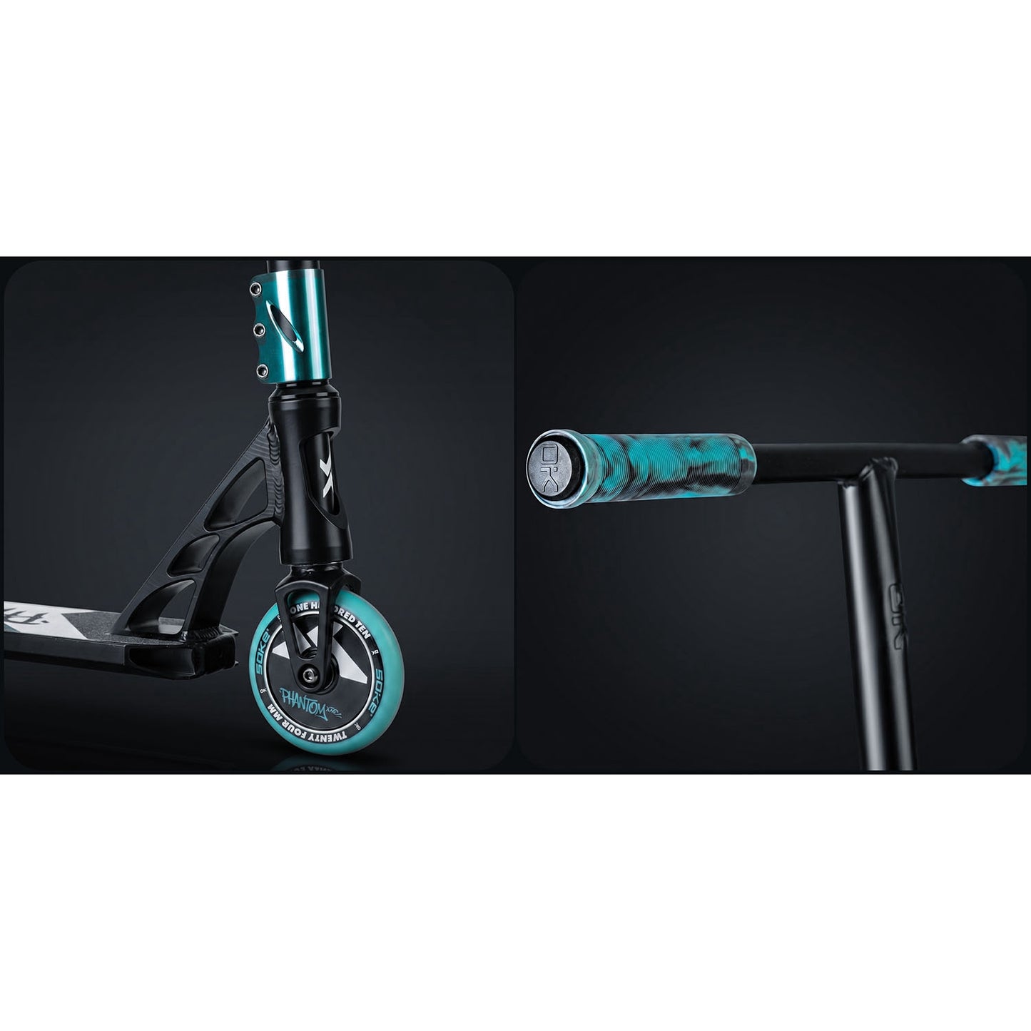 Pro Stunt Scooter, Turquoise, 110mm Wheels