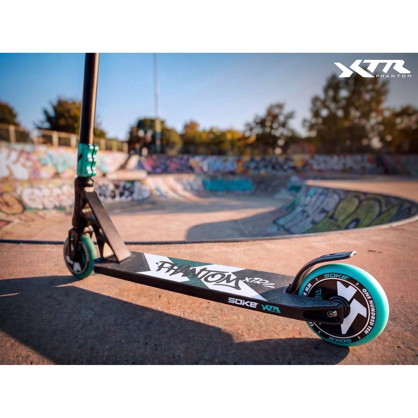 Pro Stunt Scooter, Turquoise, 110mm Wheels