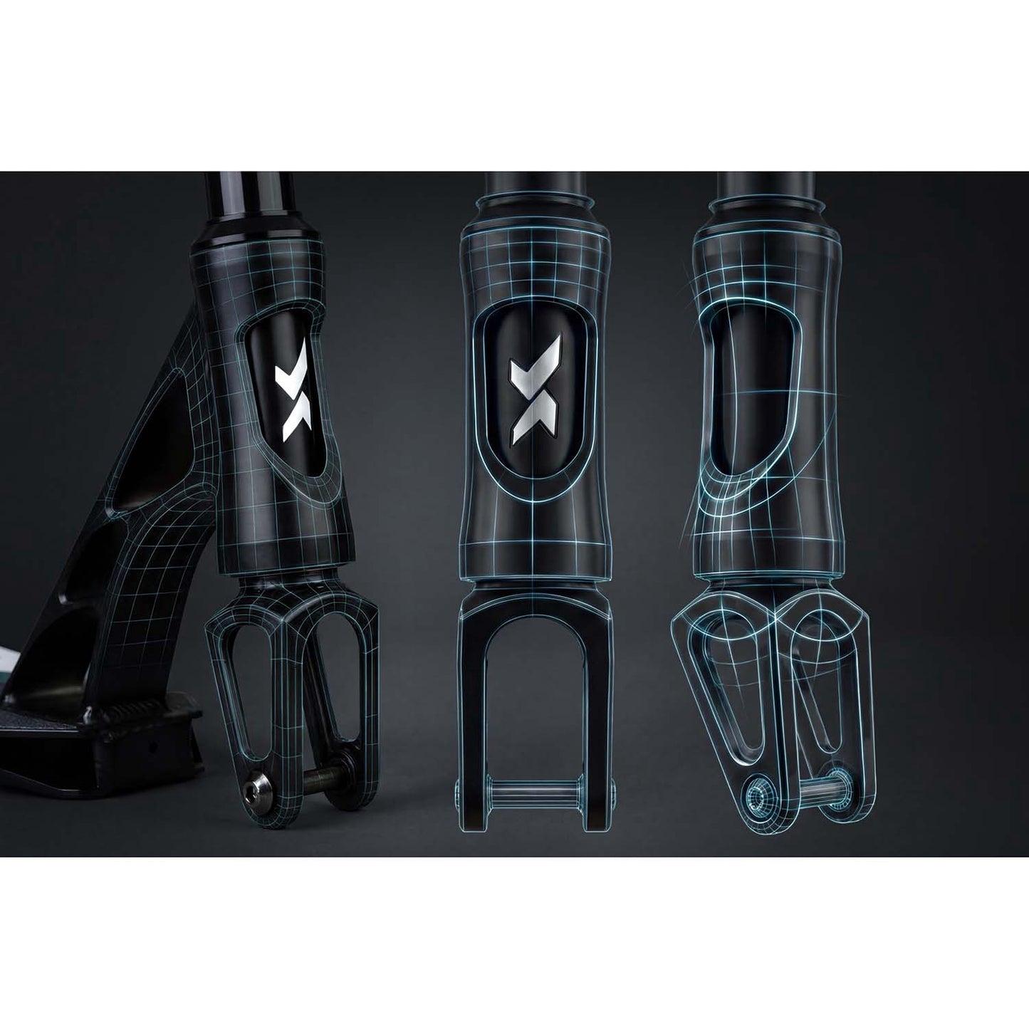 Pro Stunt Scooter, Turquoise, 110mm Wheels