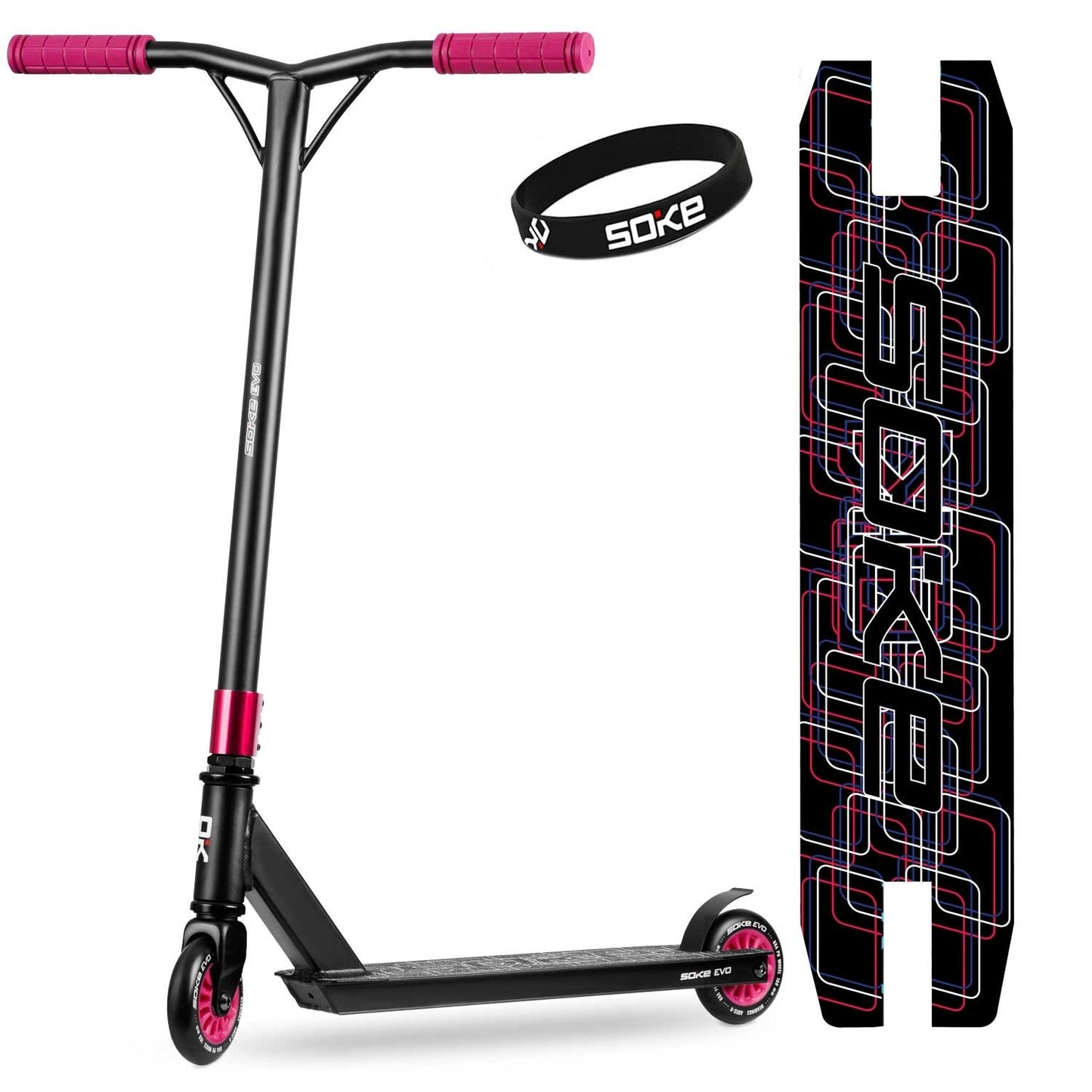 Professional Stunt Kick Bike SOKE EVO Ruby Red