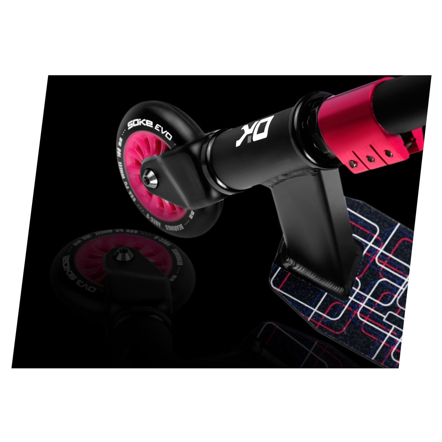 Professional Stunt Kick Bike SOKE EVO Ruby Red