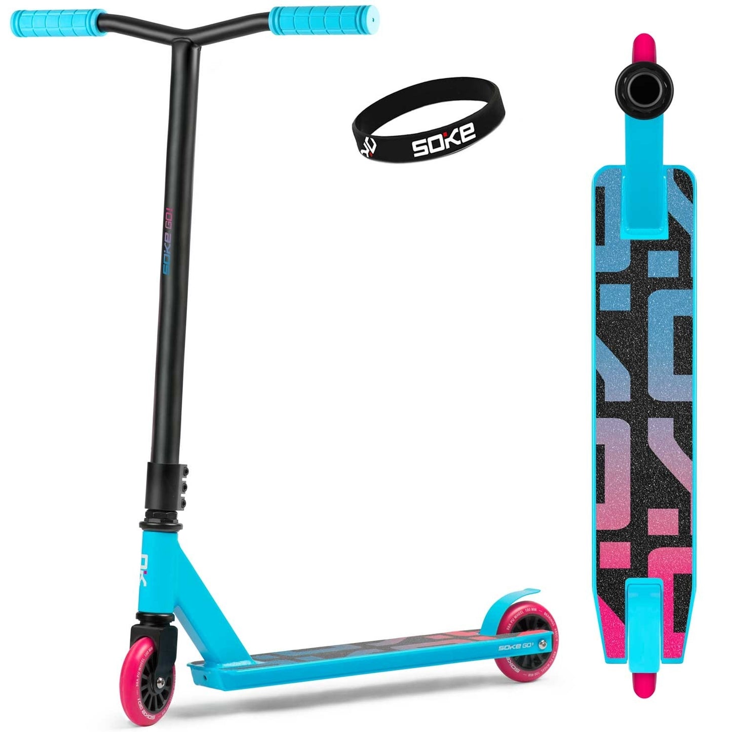 Professional Trick Kick Bike SOKE GO! turquoise