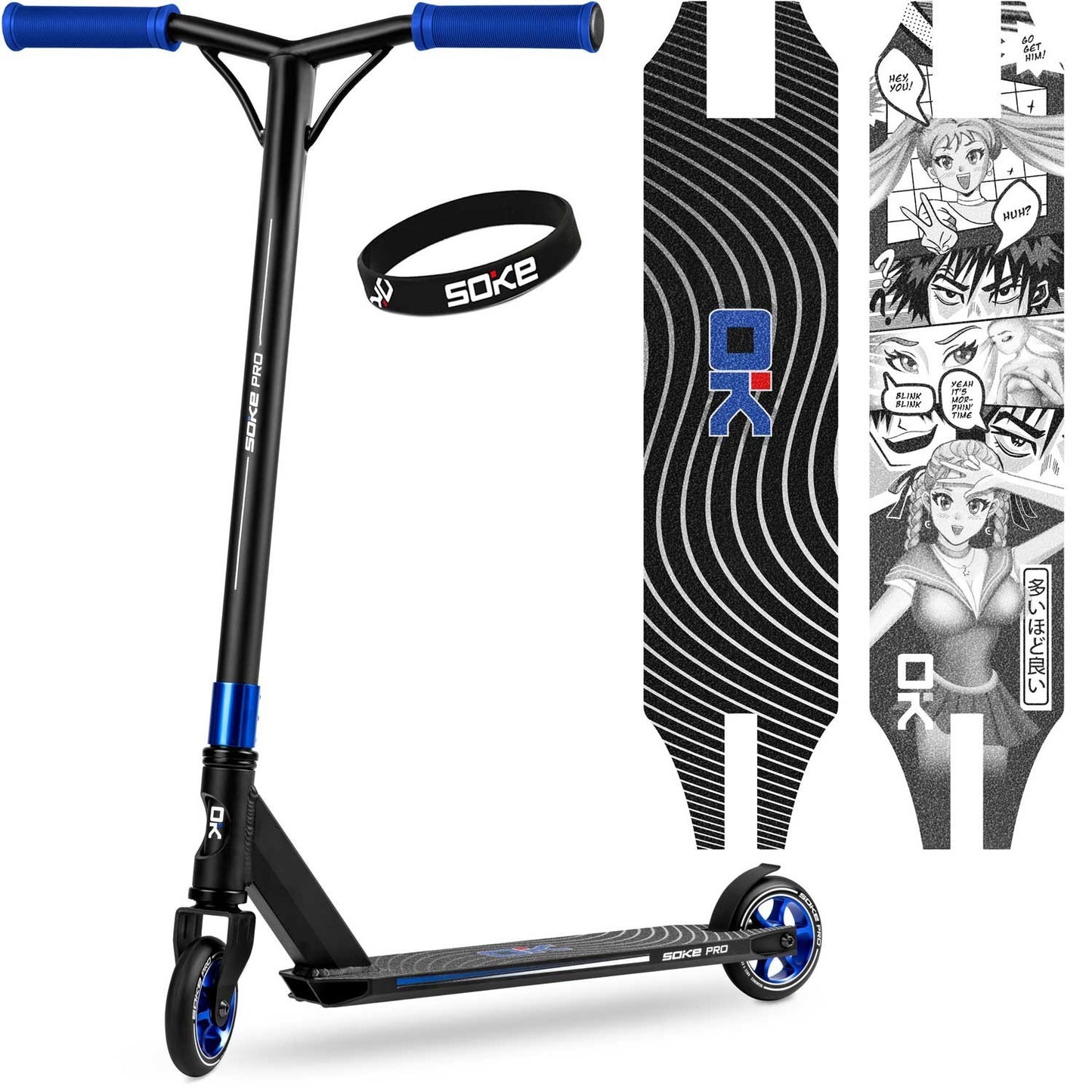 Professional Trick Scooter SOKE PRO Manga Blue