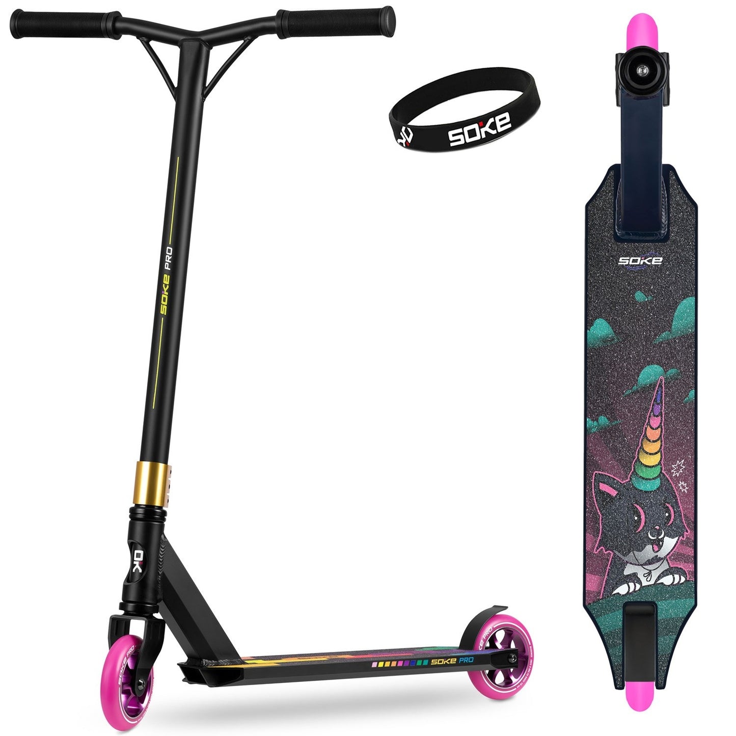 Professional Trick Scooter SOKE PRO Multicolor