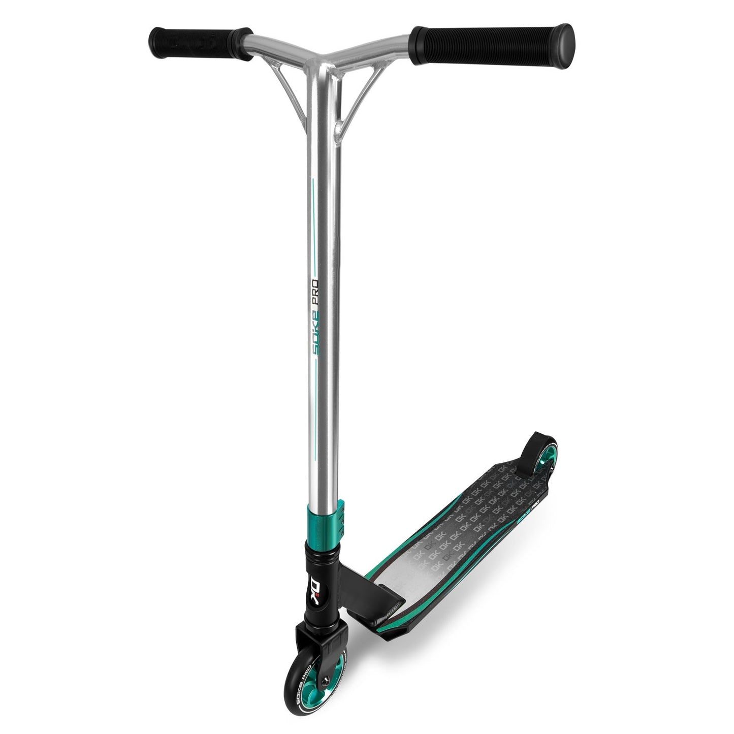 Professional Trick Scooter SOKE PRO Silver-Turquoise