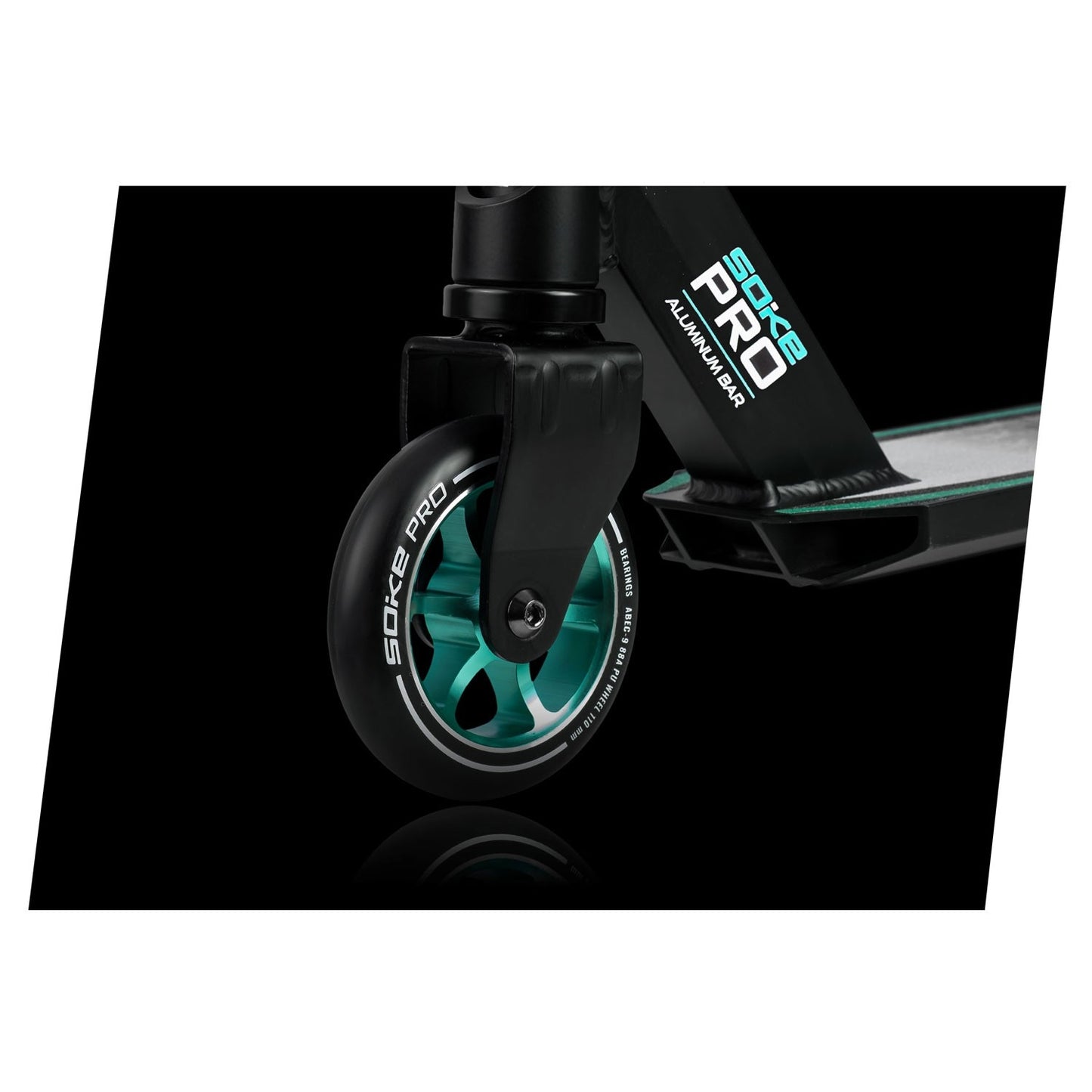 Professional Trick Scooter SOKE PRO Silver-Turquoise