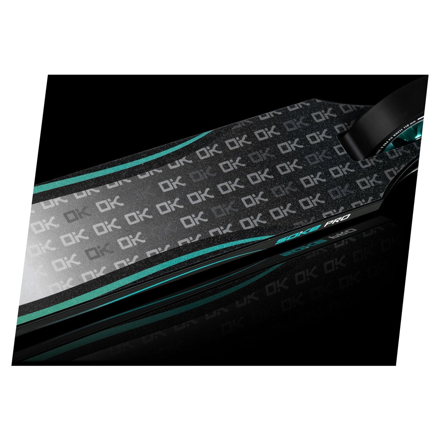 Professional Trick Scooter SOKE PRO Silver-Turquoise