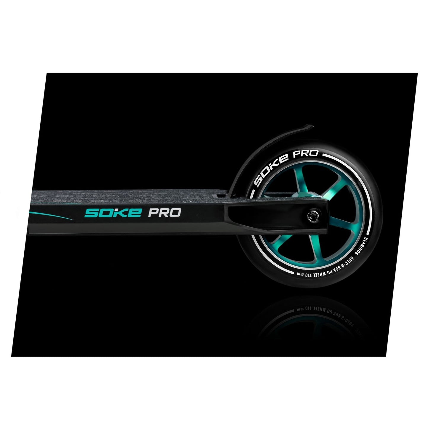 Professional Trick Scooter SOKE PRO Silver-Turquoise