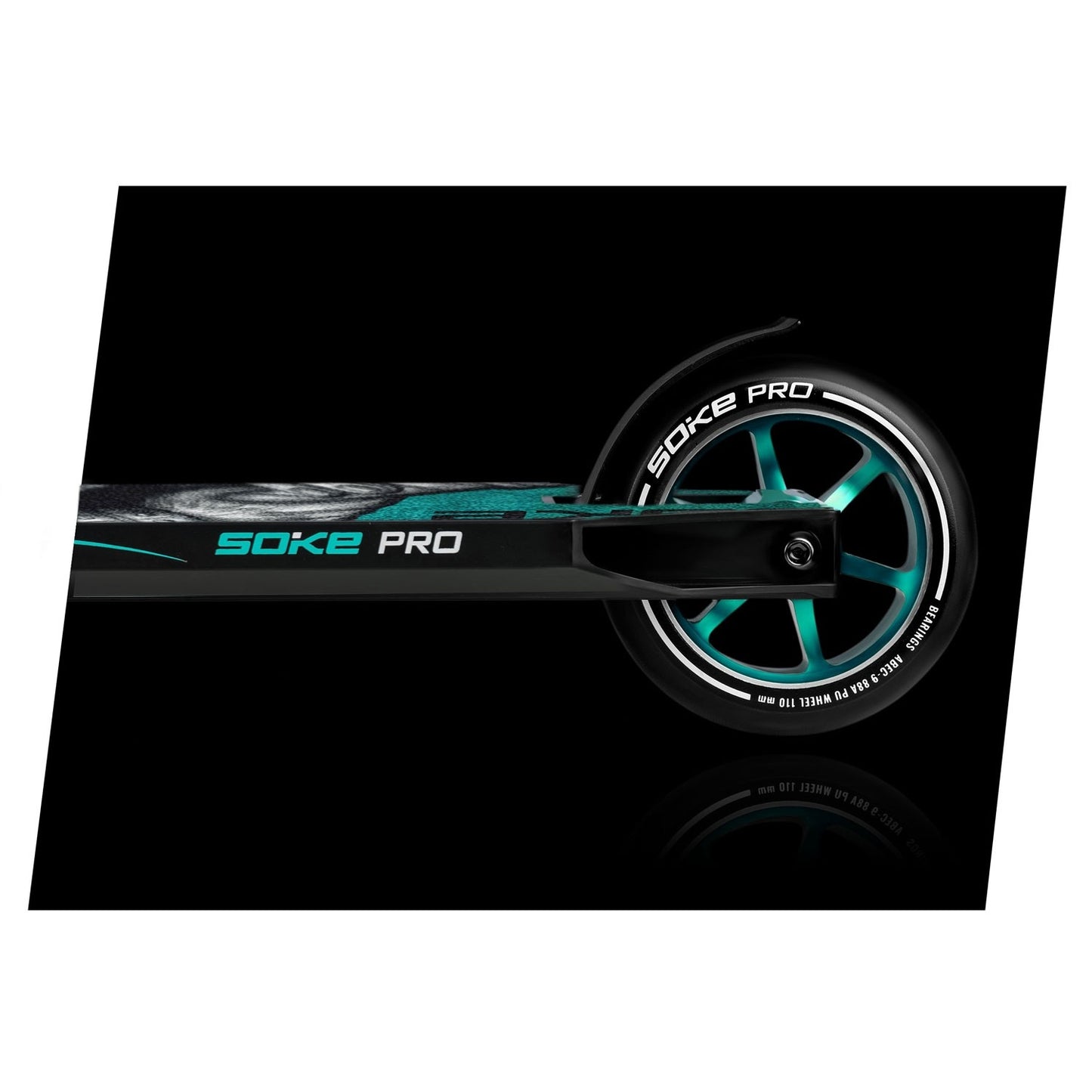 Professional Trick Scooter SOKE PRO Silver-Turquoise