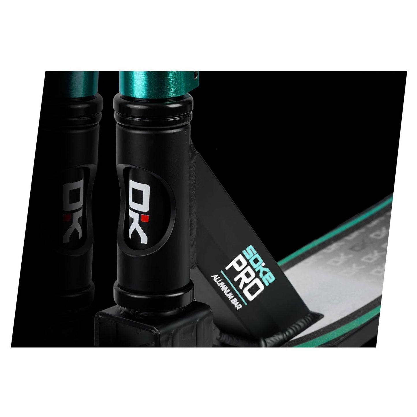 Professional Trick Scooter SOKE PRO Silver-Turquoise