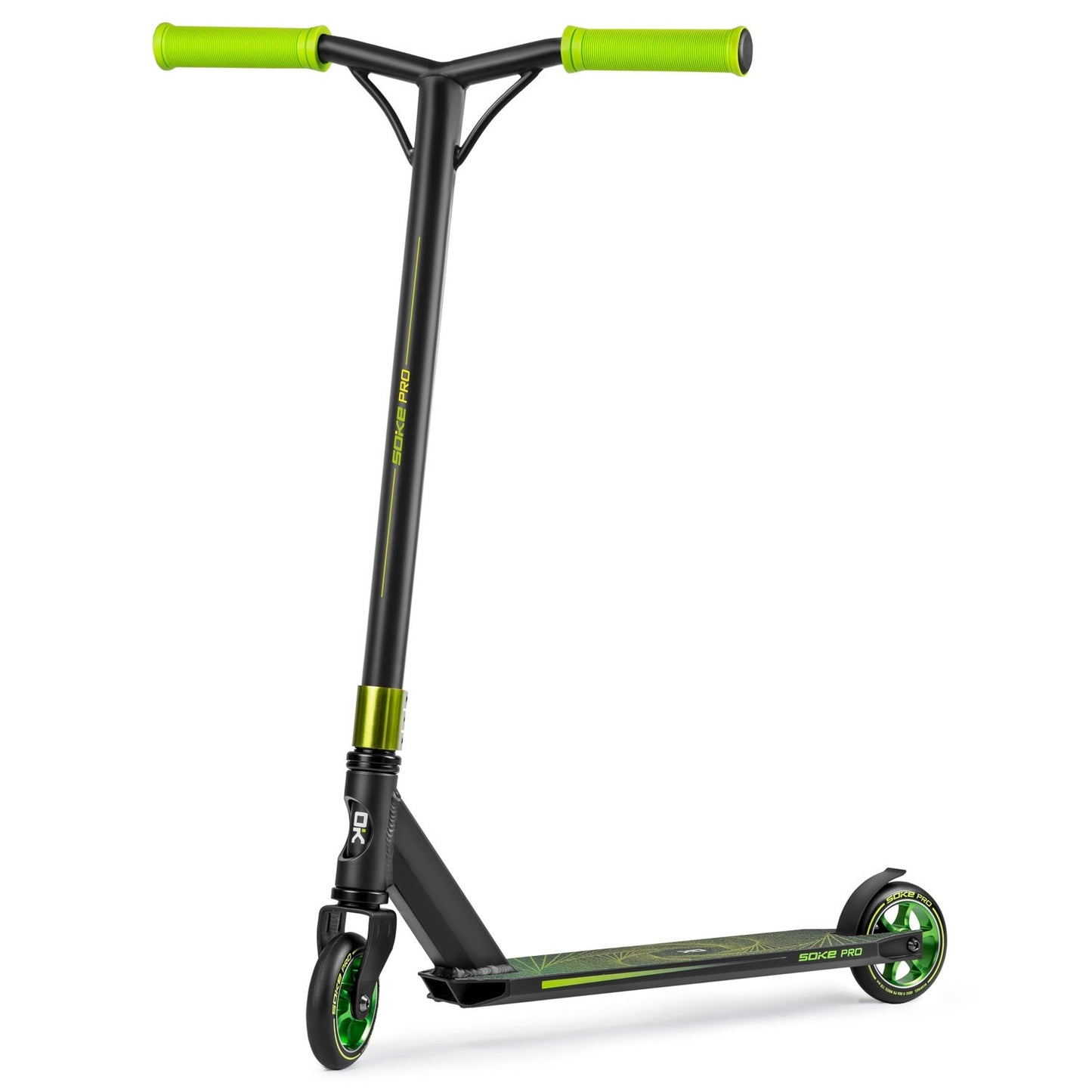 Professional Trick-kick bike SOKE PRO Yellow-Green