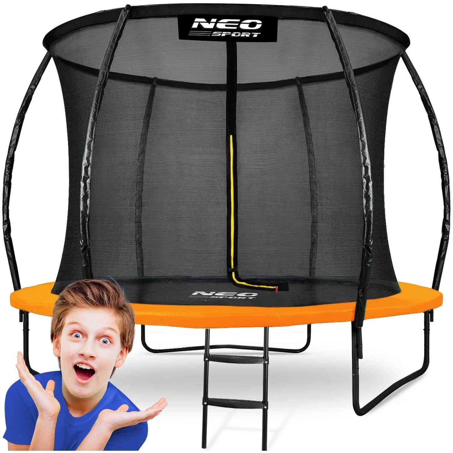 Profile Trampoline 8ft/252cm with Internal Safety Net from Neo-Sport