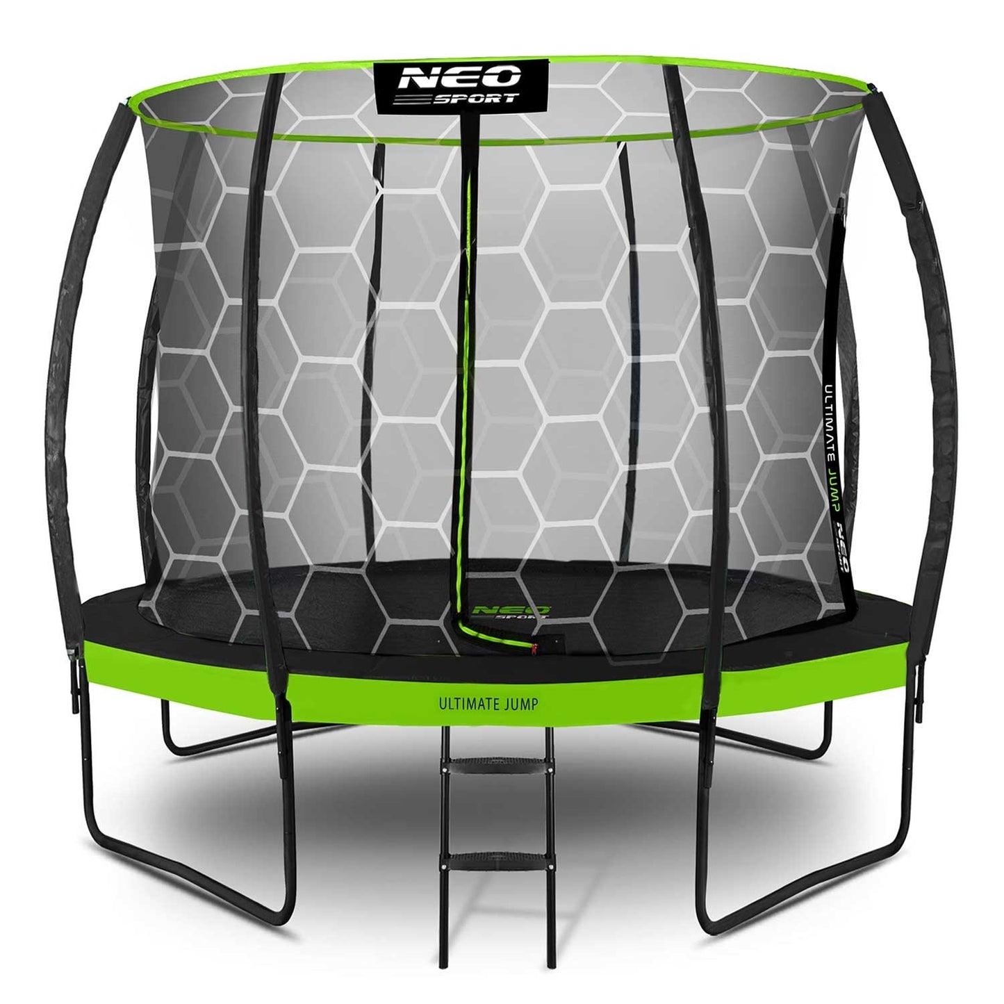 Profiled trampoline for the garden 10ft/312cm with inner protective net Neo-Sport