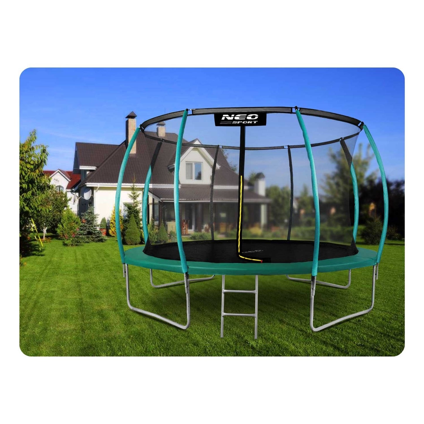 Profile trampoline 12ft/374cm with inner safety net from Neo-Sport