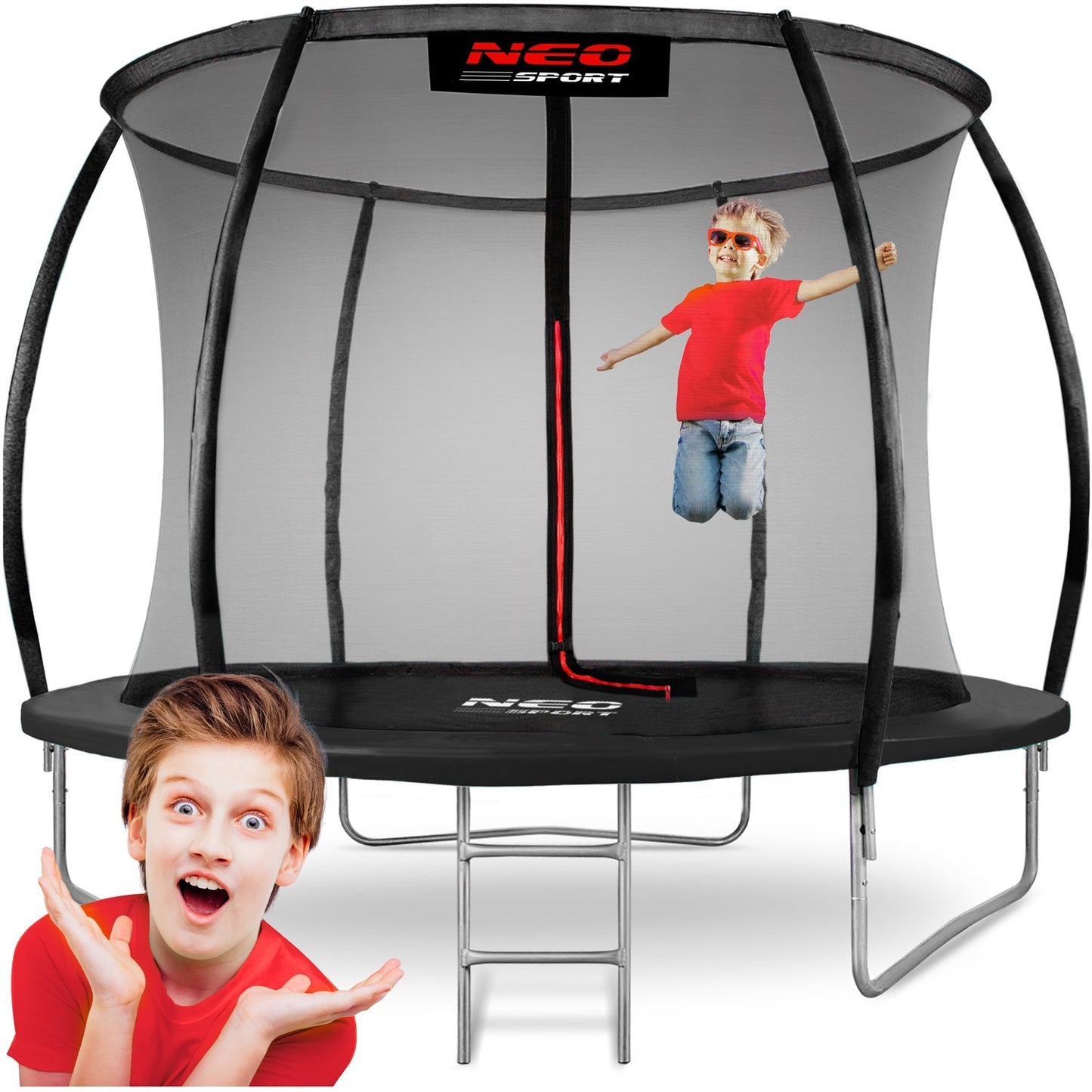 Profile trampoline 312 cm with inner safety net from Neo-Sport