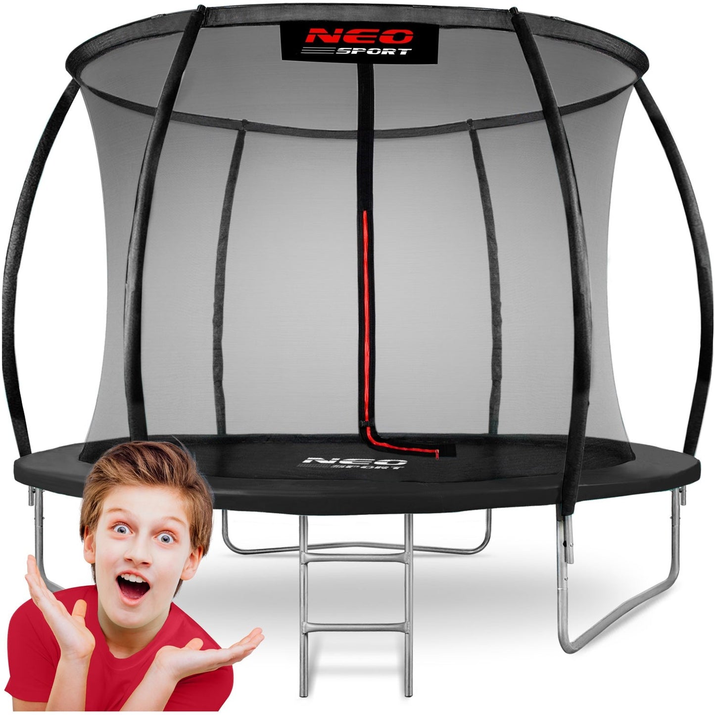 Profile trampoline for garden 8ft/252cm with inner protective net from Neo-Sport