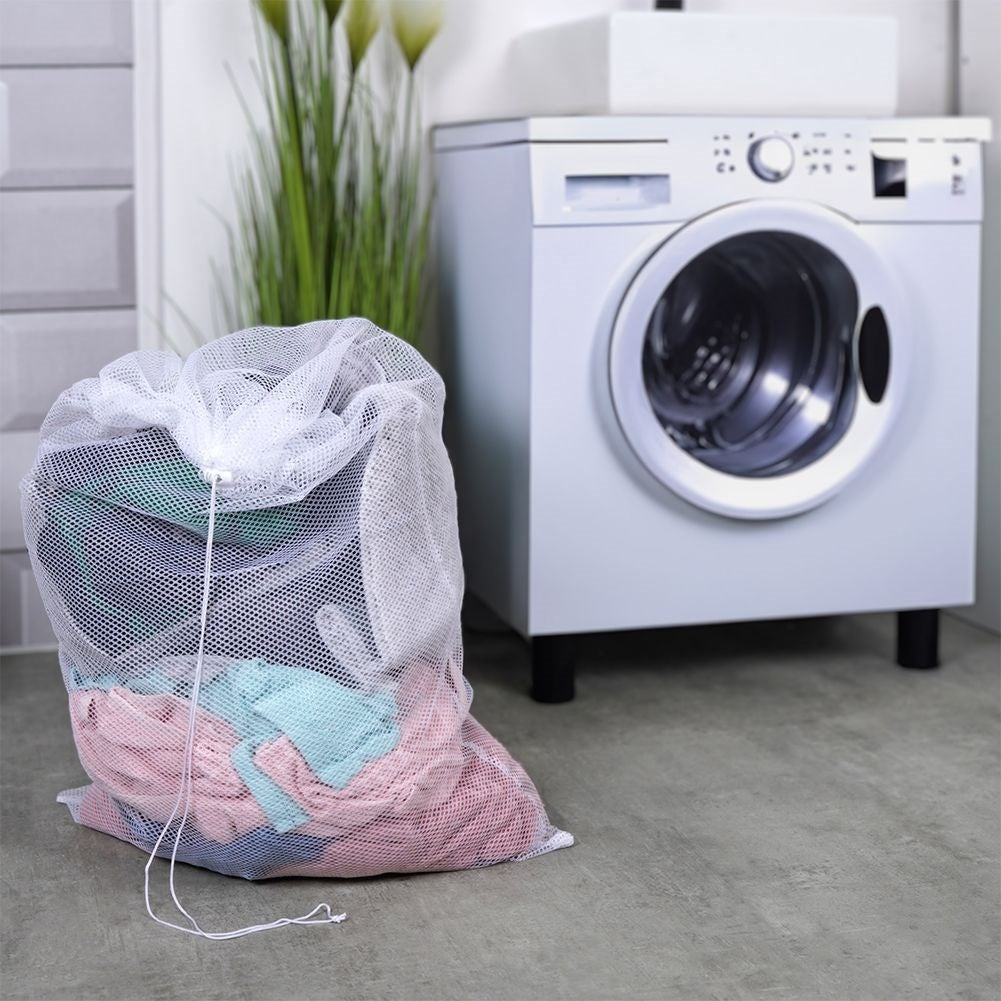 Protect bras and delicate fabrics with a practical laundry bag