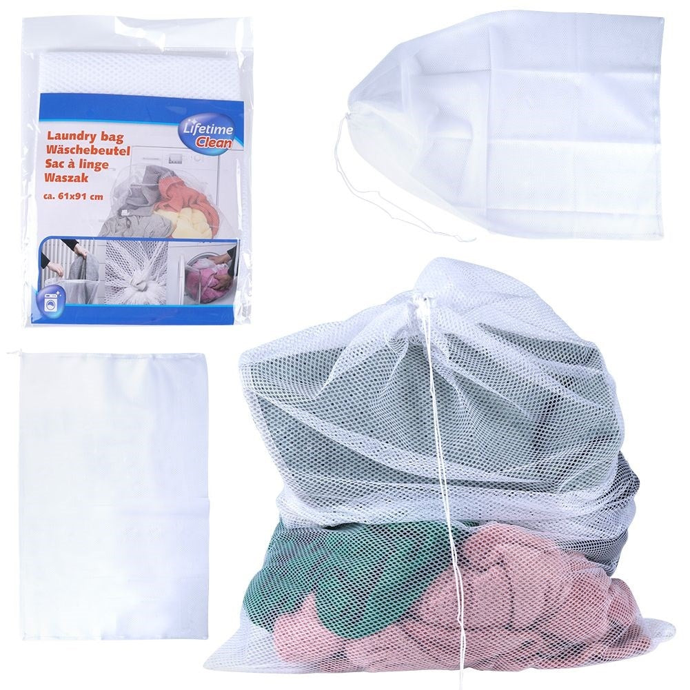 Protect bras and delicate fabrics with a practical laundry bag