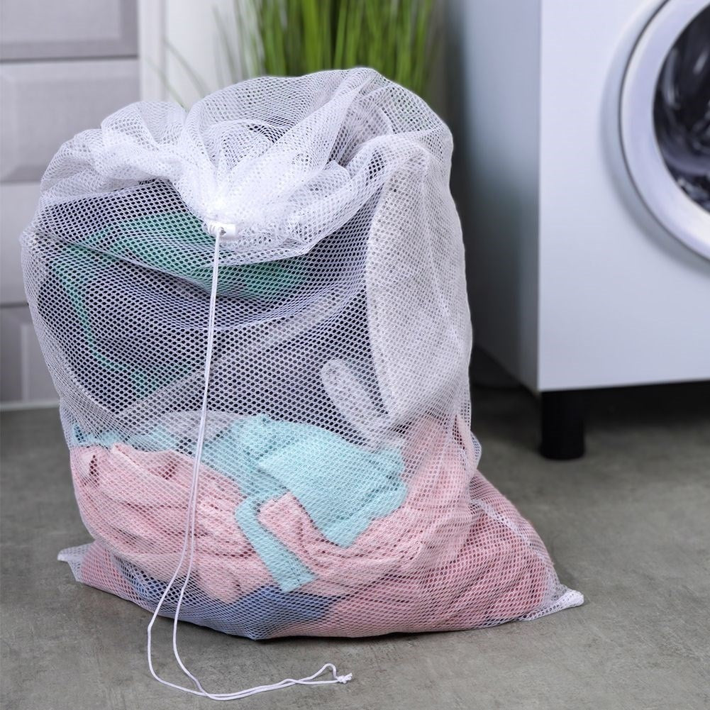 Protect bras and delicate fabrics with a practical laundry bag