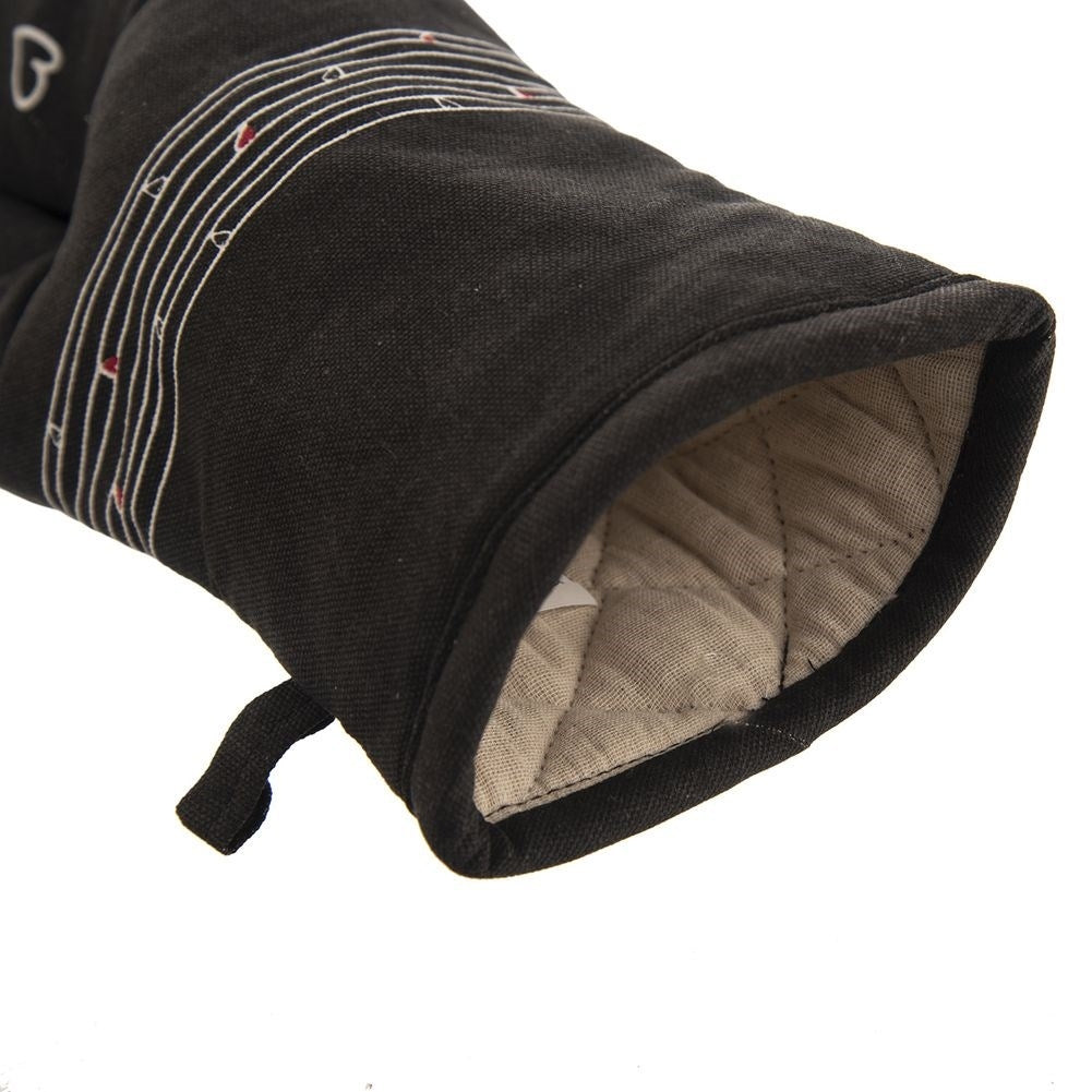 Protective cotton glove with hanging loop and magnet