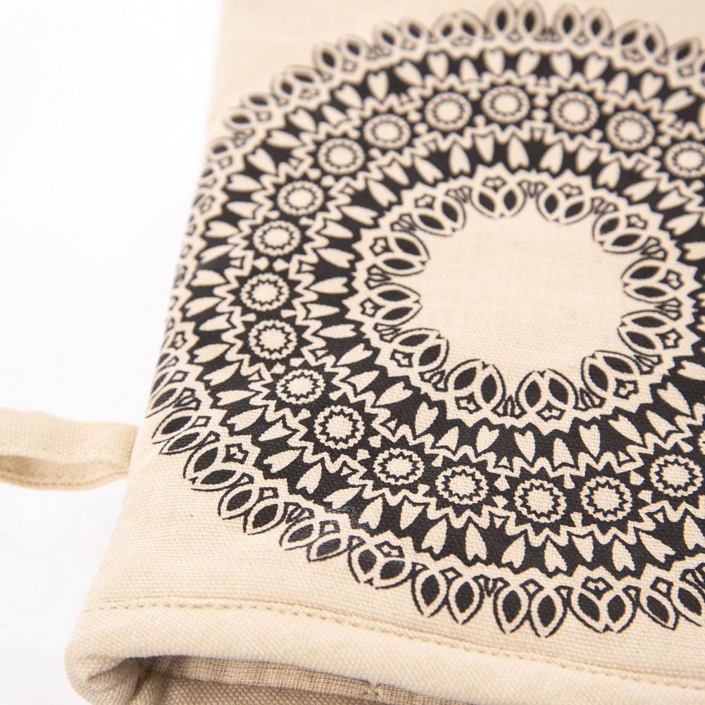 Protective cotton glove with magnet and hanging loop