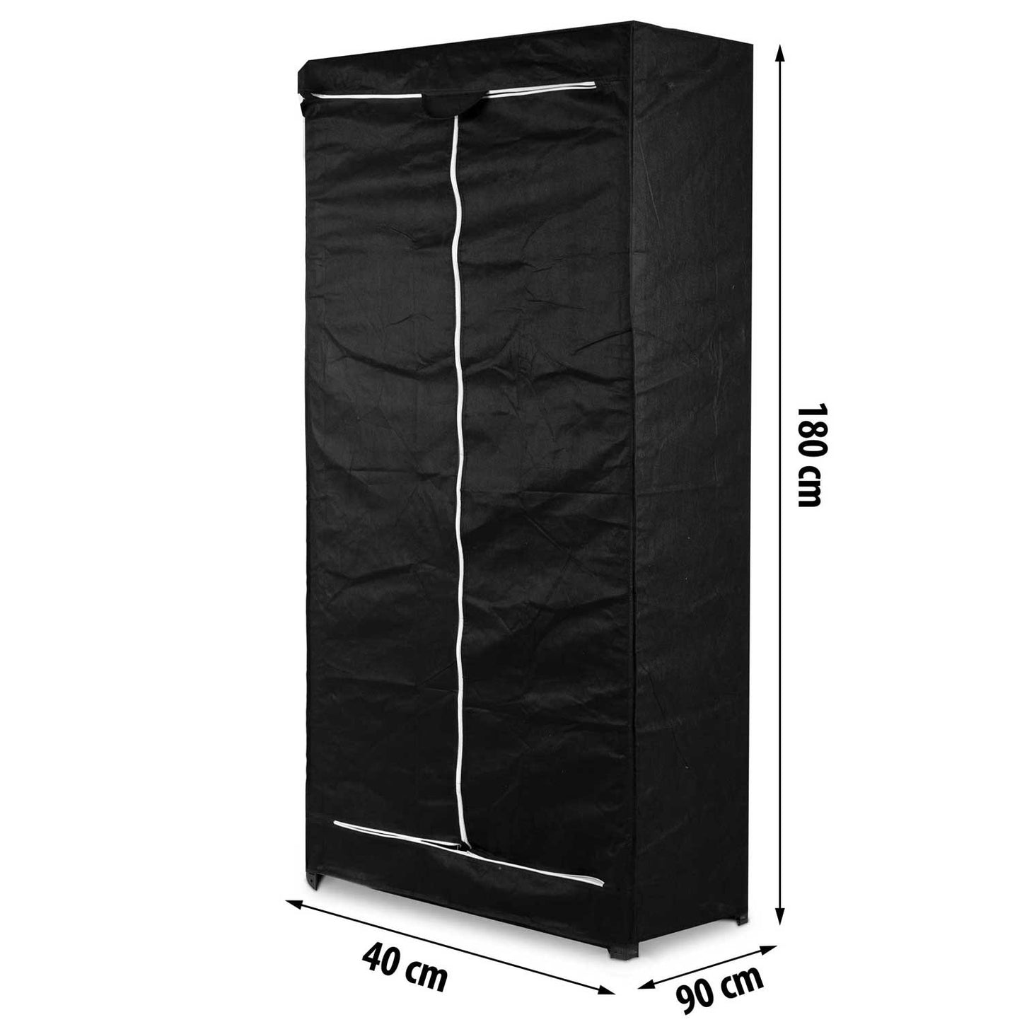 Protective cover for shelf 180 x 90 x 40 cm - black