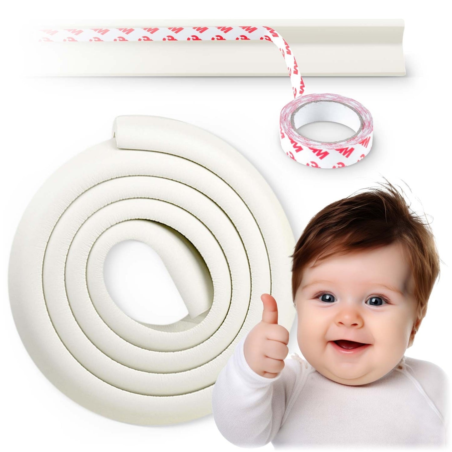 Protective foam tape Ricokids white 2 m