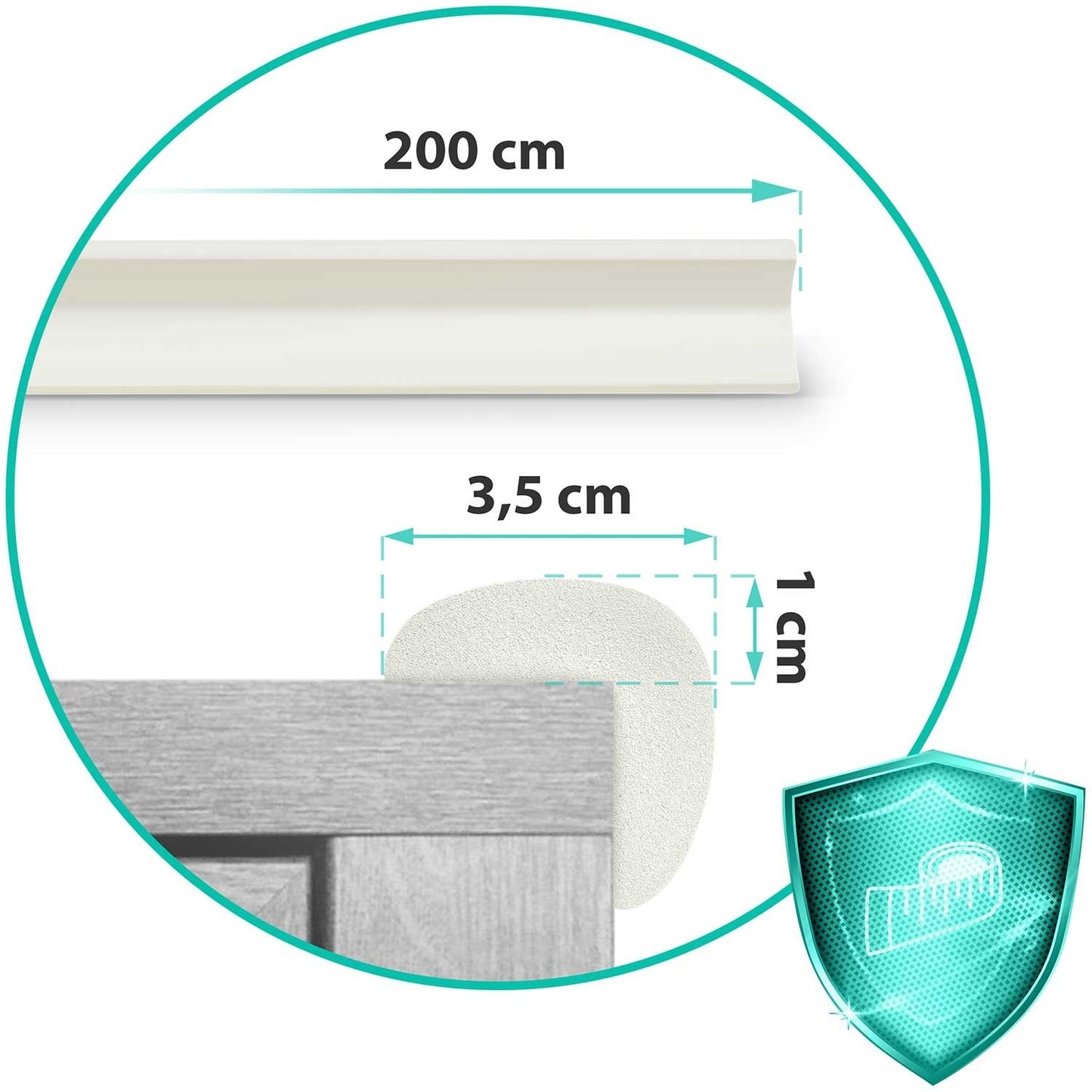 Protective foam tape Ricokids white 2 m