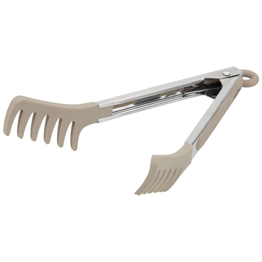 Protective kitchen tongs for gentle handling of spaghetti and salad