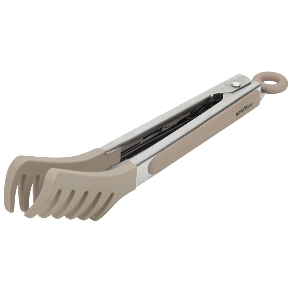 Protective kitchen tongs for gentle handling of spaghetti and salad