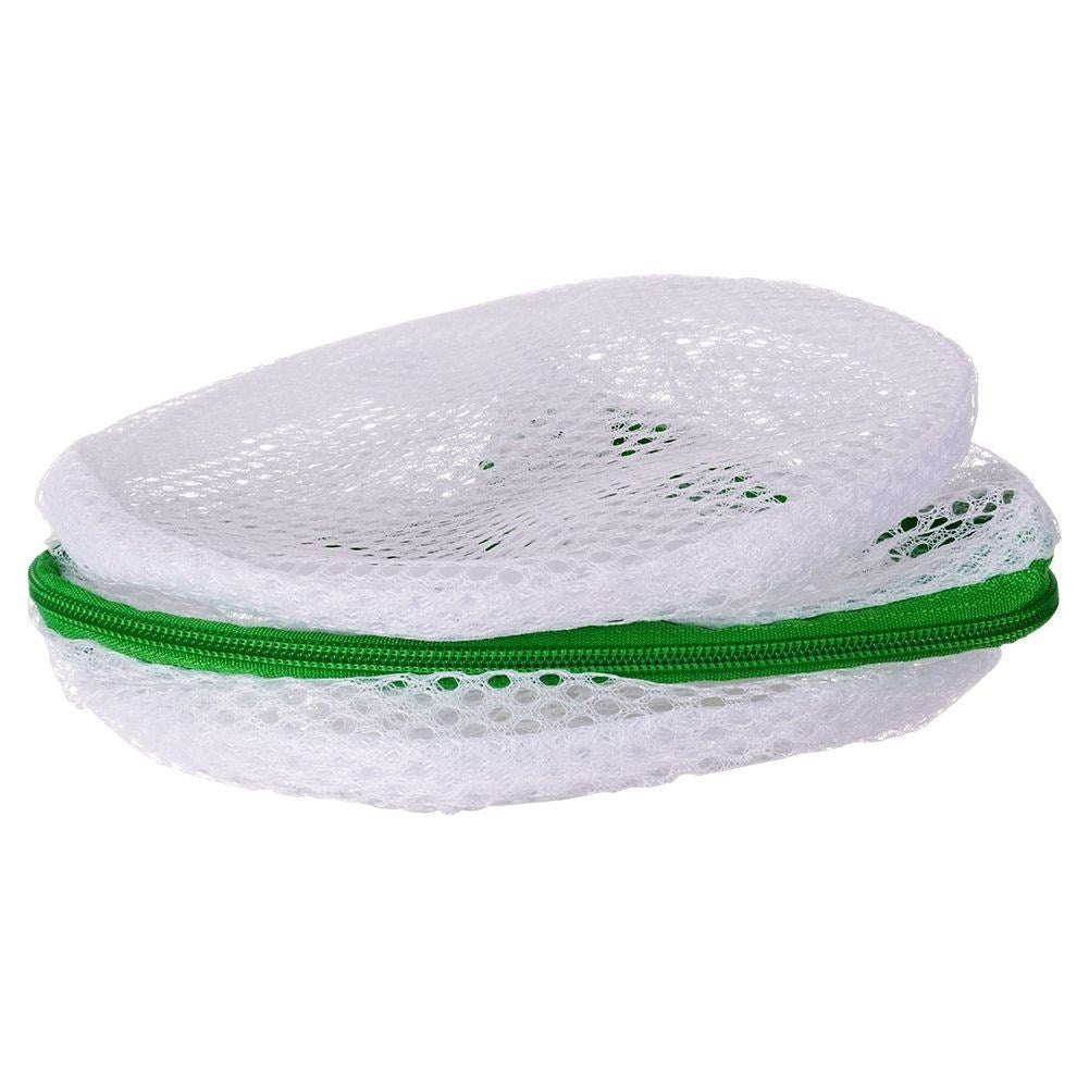 Protective net for delicate clothes with plastic zipper