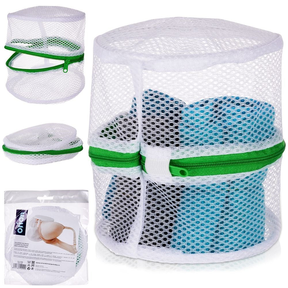 Protective net for delicate clothes with plastic zipper