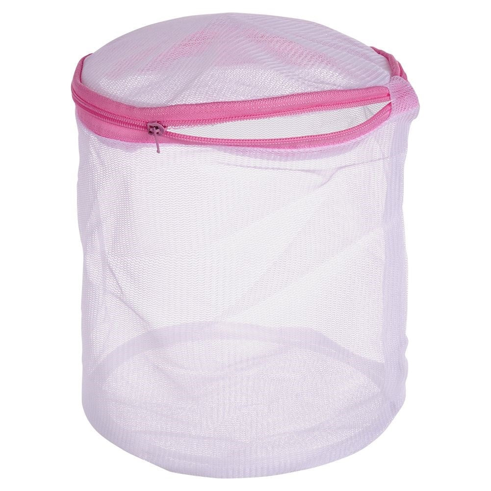 Protective net for delicate fabrics with plastic zipper