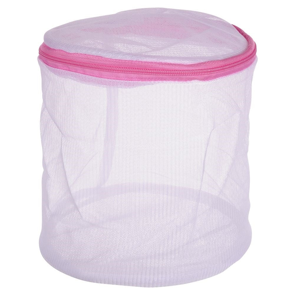 Protective net for delicate fabrics with plastic zipper