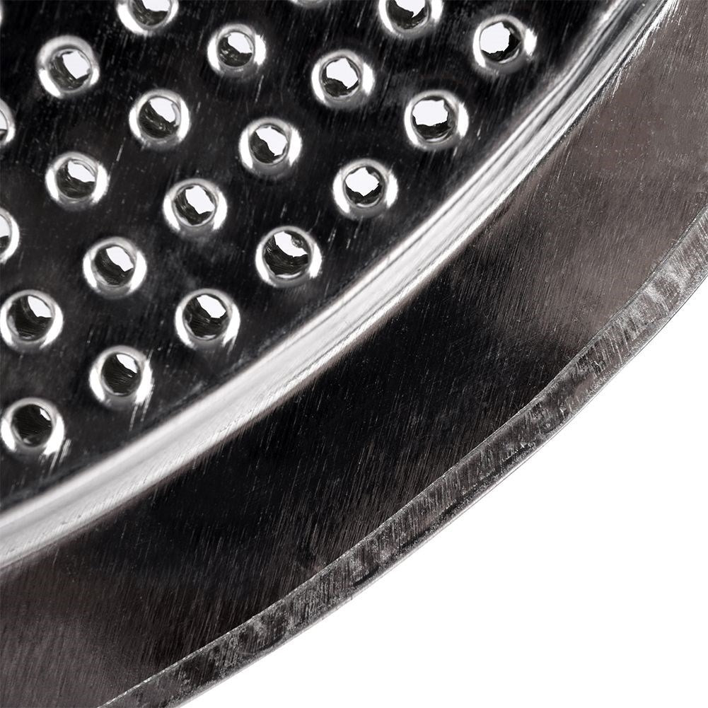 Protective plate for gas stove in stainless steel with wooden handle