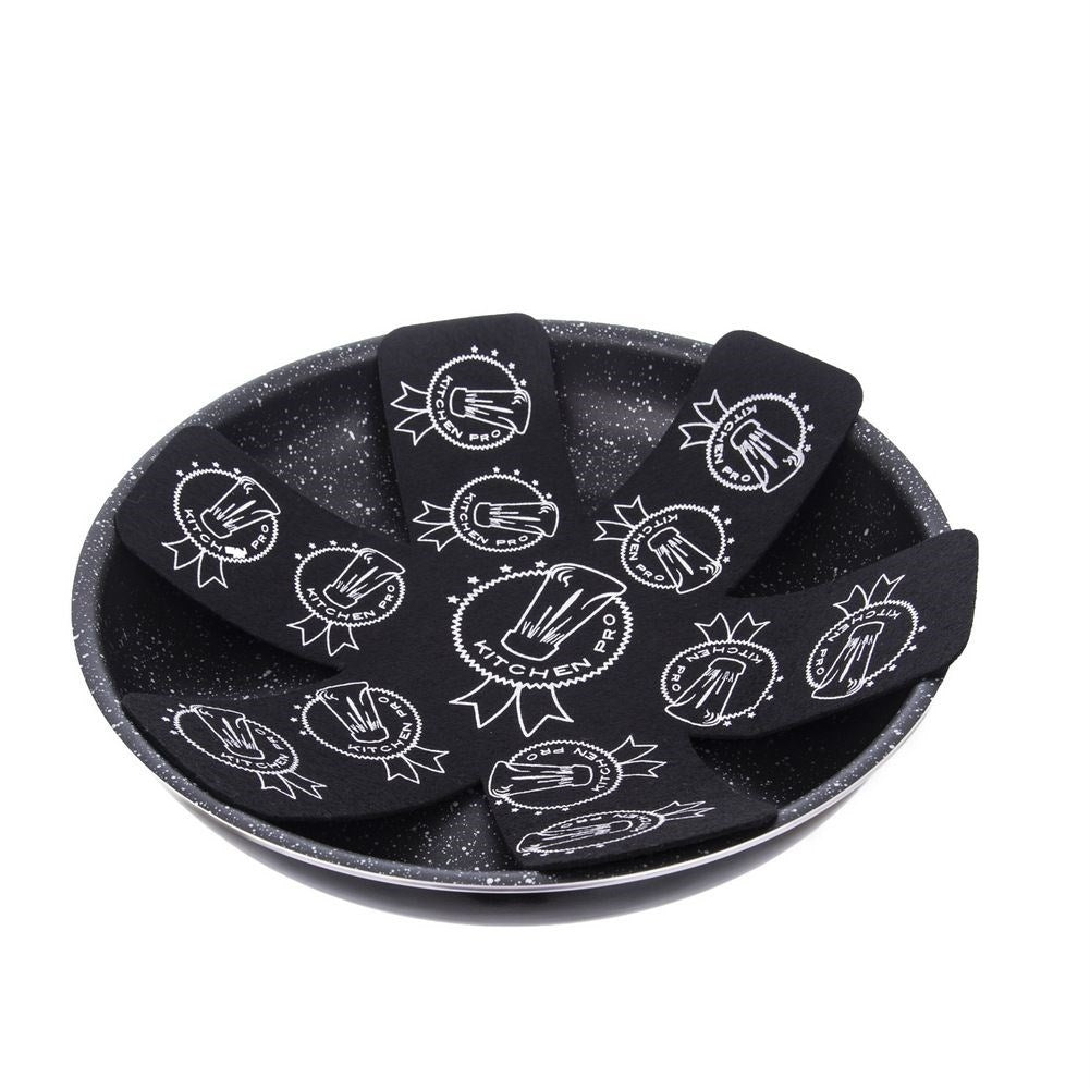 Protective spacer 24/32 cm for kitchen utensils, black/grey