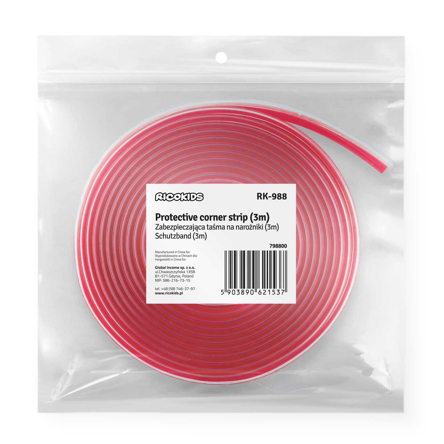 Protective tape for corners 3 m Ricokids RK-988